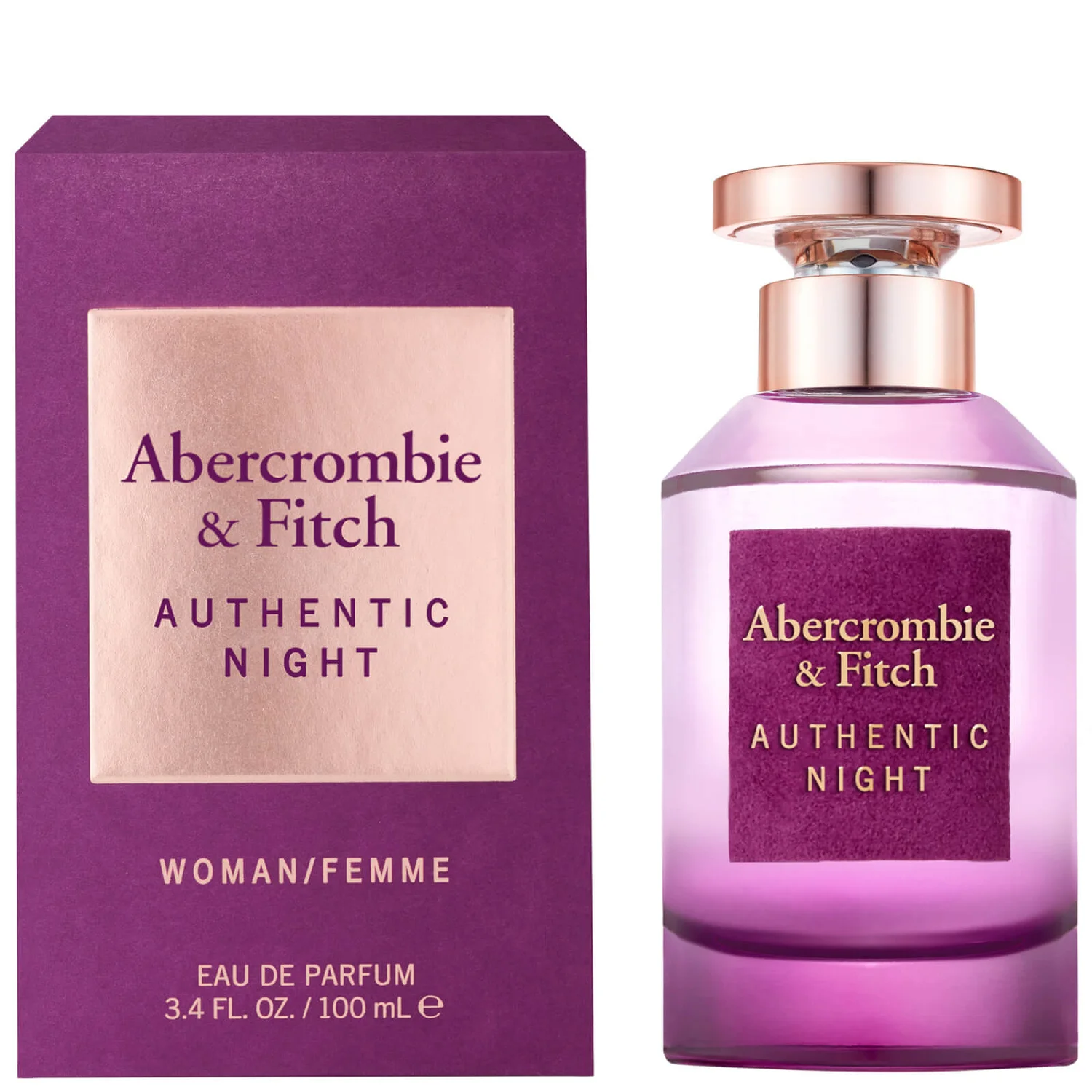 Abercrombie & Fitch Authentic Night Woman Eau De Parfum Spray 100ml 5 Abercrombie & Fitch Authentic Night Woman Eau De Parfum Spray 100ml - Image 3